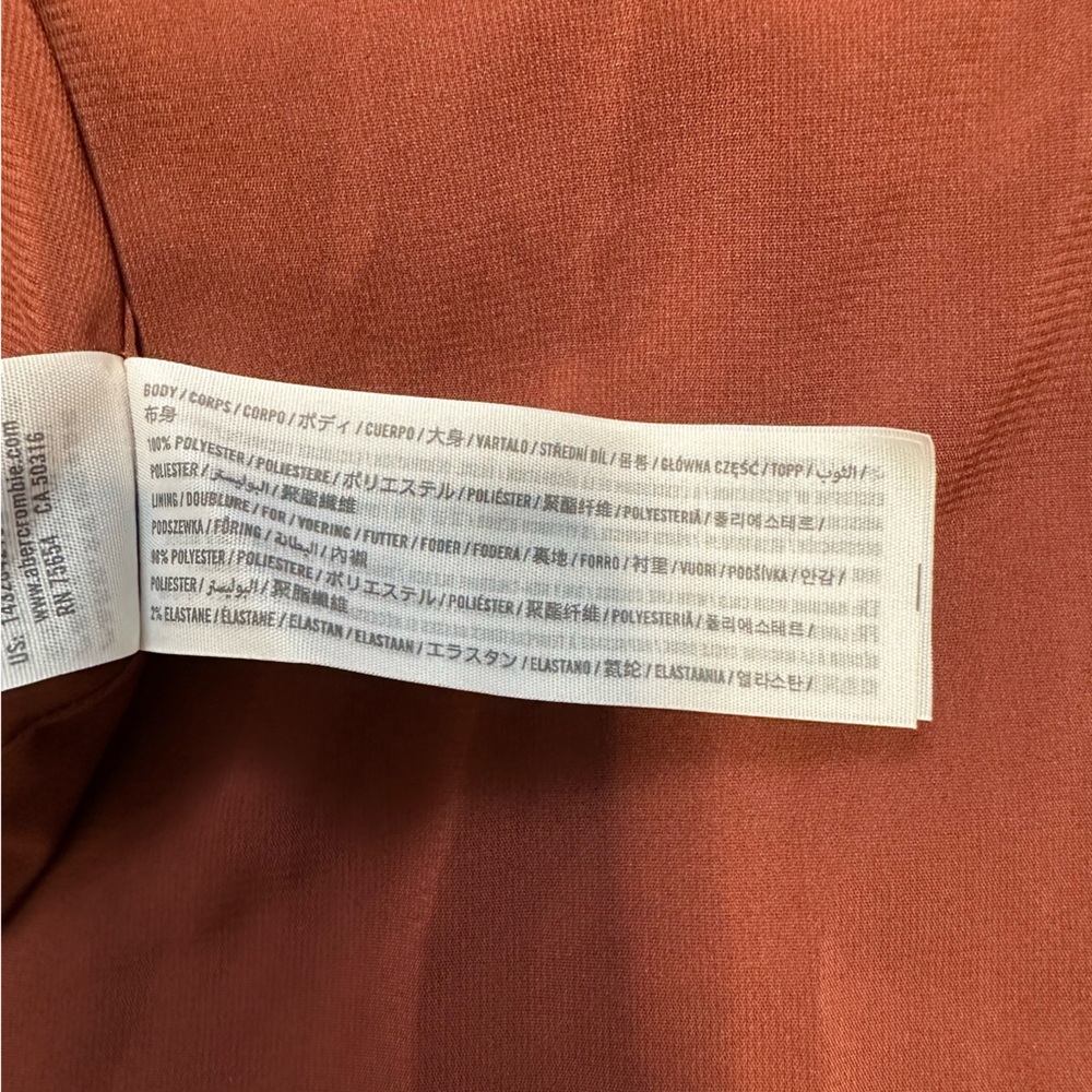 Abercrombie & Fitch Button Midaxi Skirt Rust Color Size Small - Picture 5 of 7